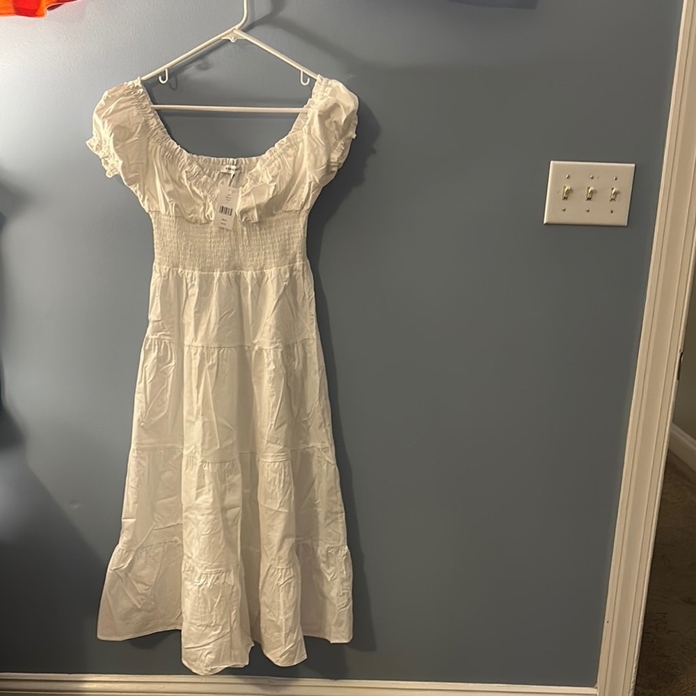 WeWoreWhat White Midi Dress